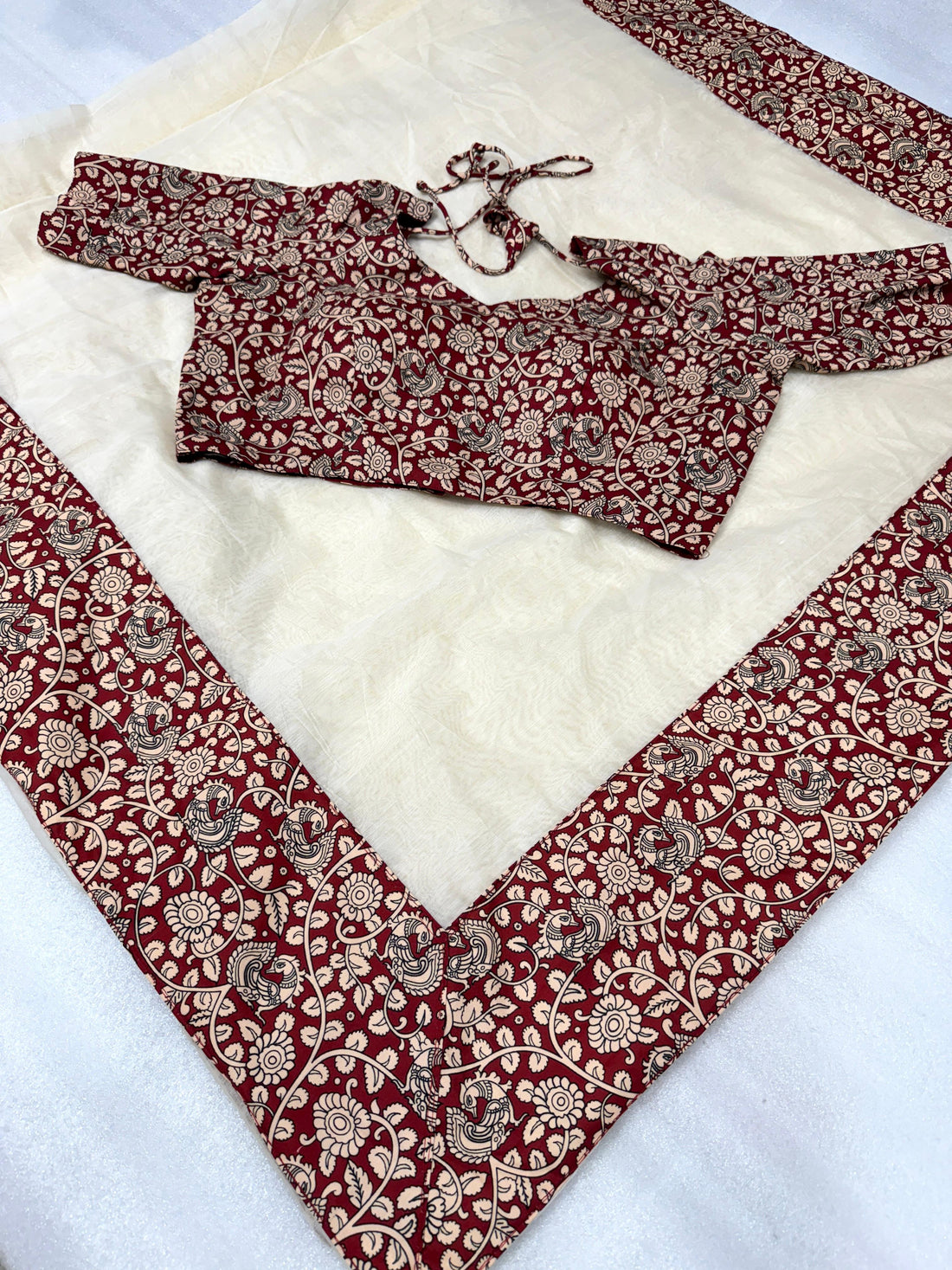 Chanderi cotton With Designer Pichwai Kalamkari Border VT-PichwaiKalamkari