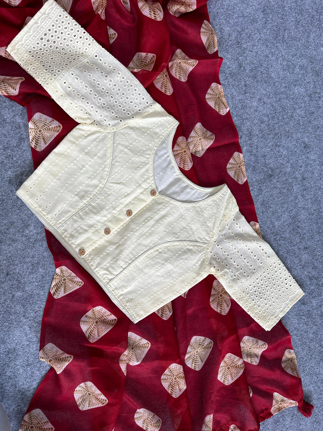 Pure Soft Kota Doriya With BANDHANI Print And Heavy Tussles VT1120